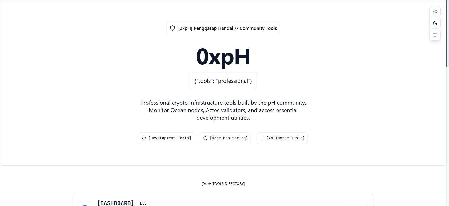 0xpH Website