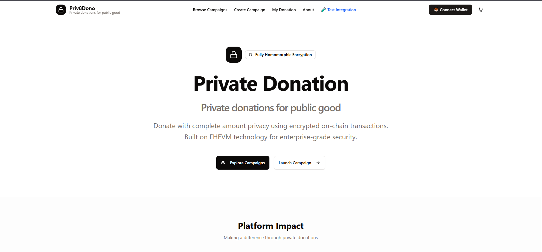 Private Donation